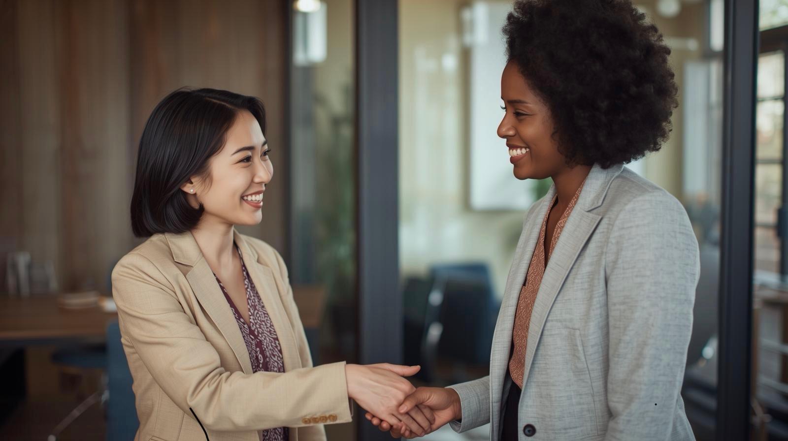 Multicultural professional team collaborating
